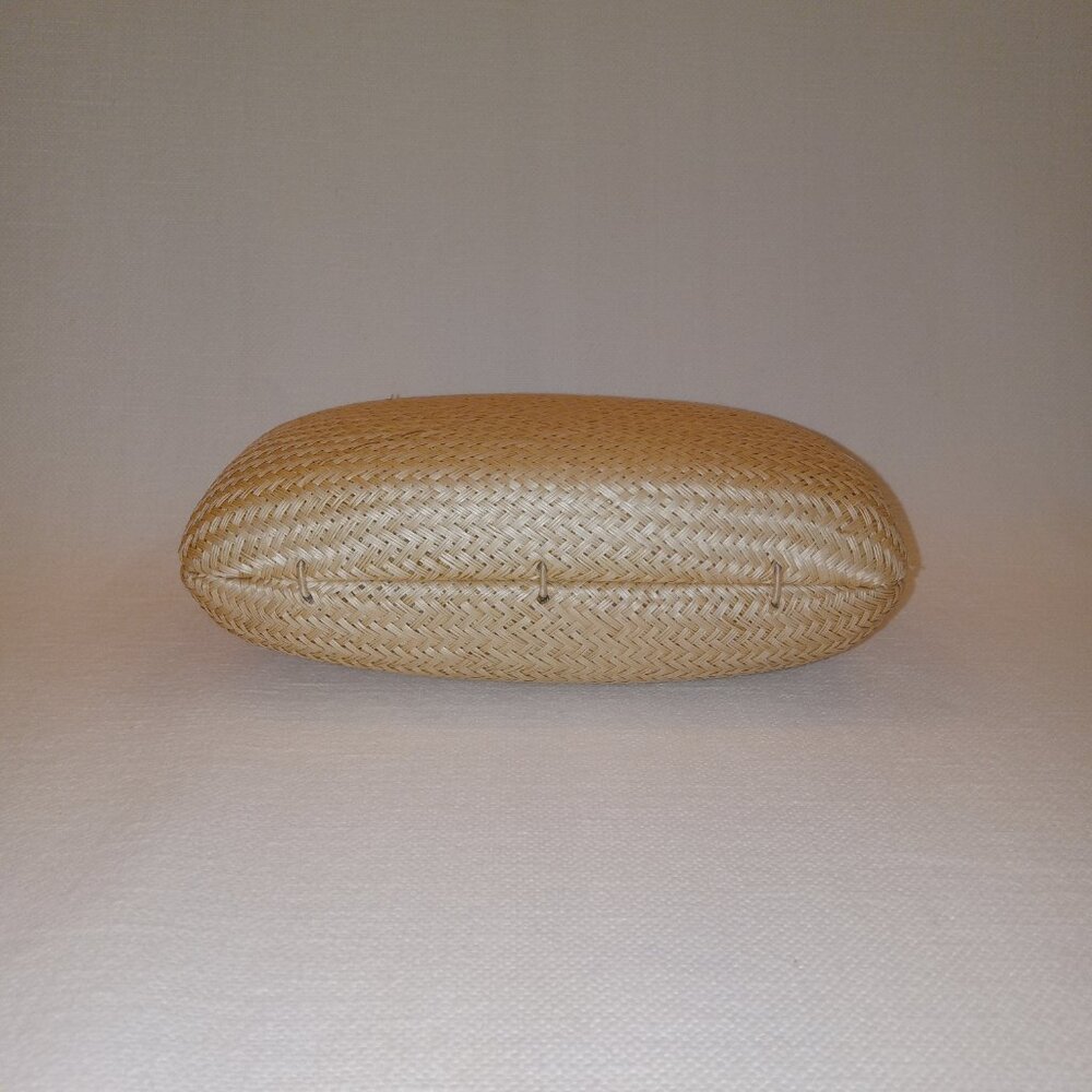 Kayu Jen Straw Clutch/Shoulder Bag With Turquoise Stone Toast/Natural NWOT - Picture 8 of 16